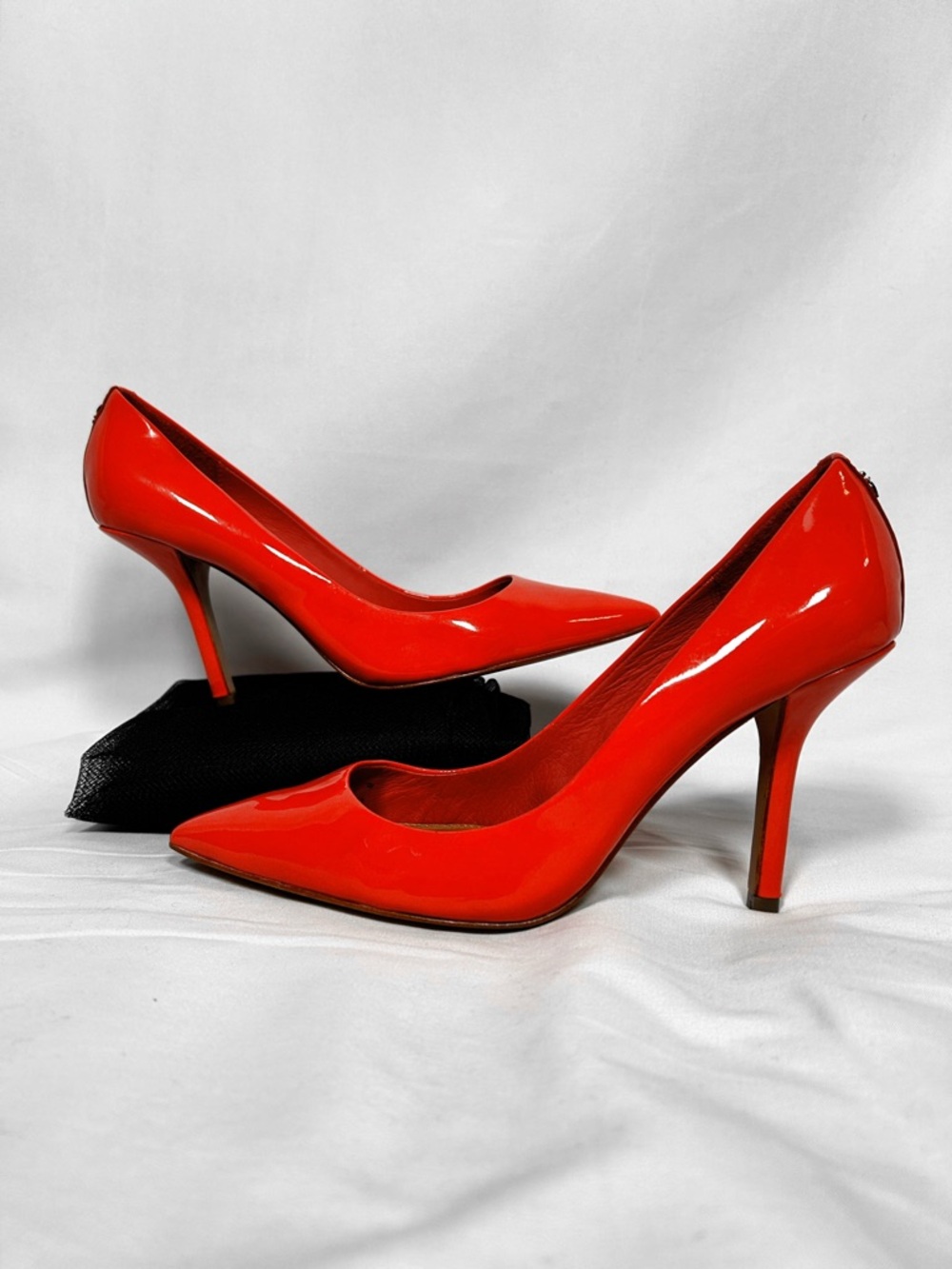 Coach ‘Lizzie’ Coral Patent Leather Pointed-Toe Stiletto Pumps